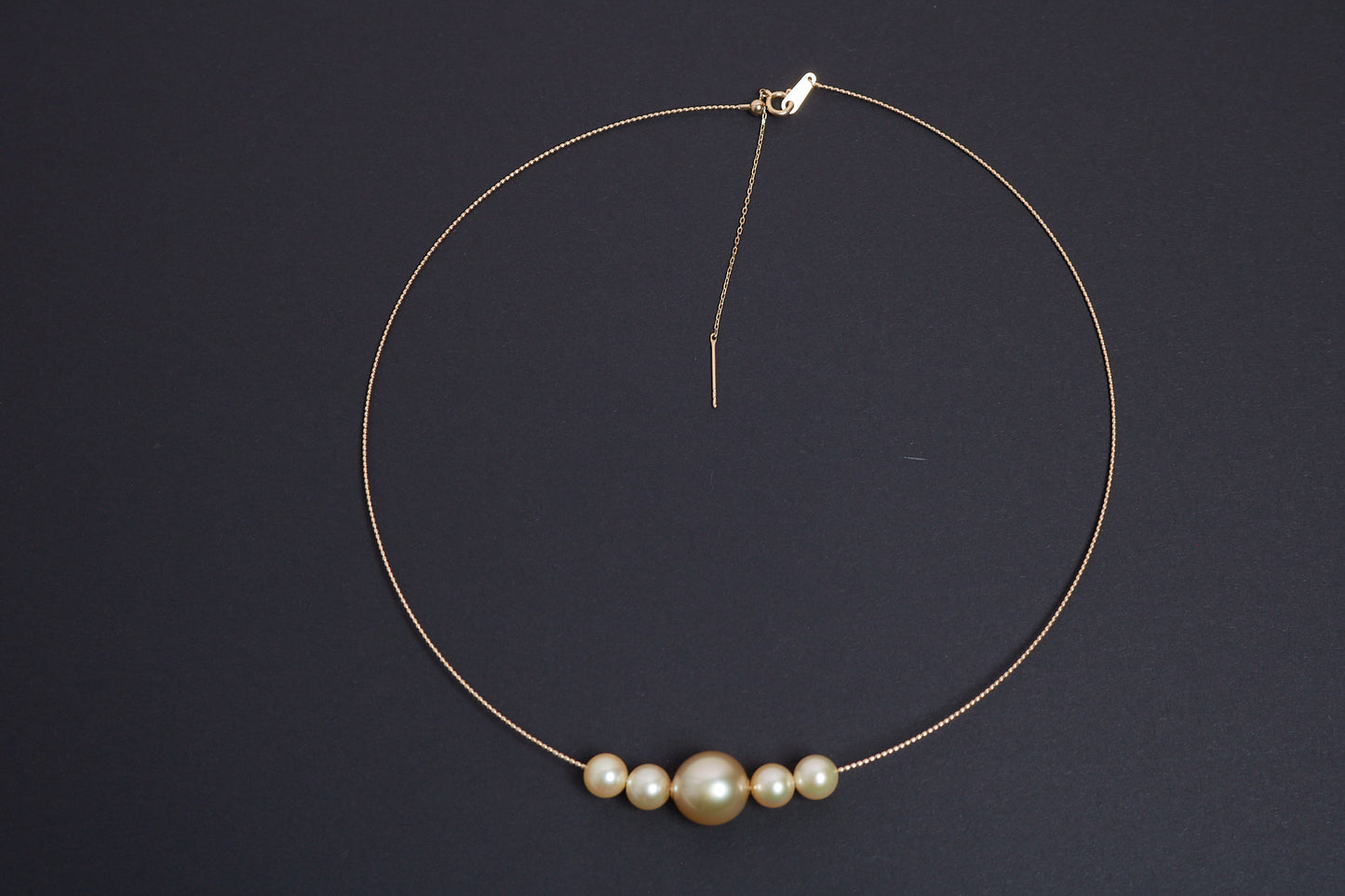 Golden South Sea Pearl and Golden Japanese Akoya Pearl Necklace