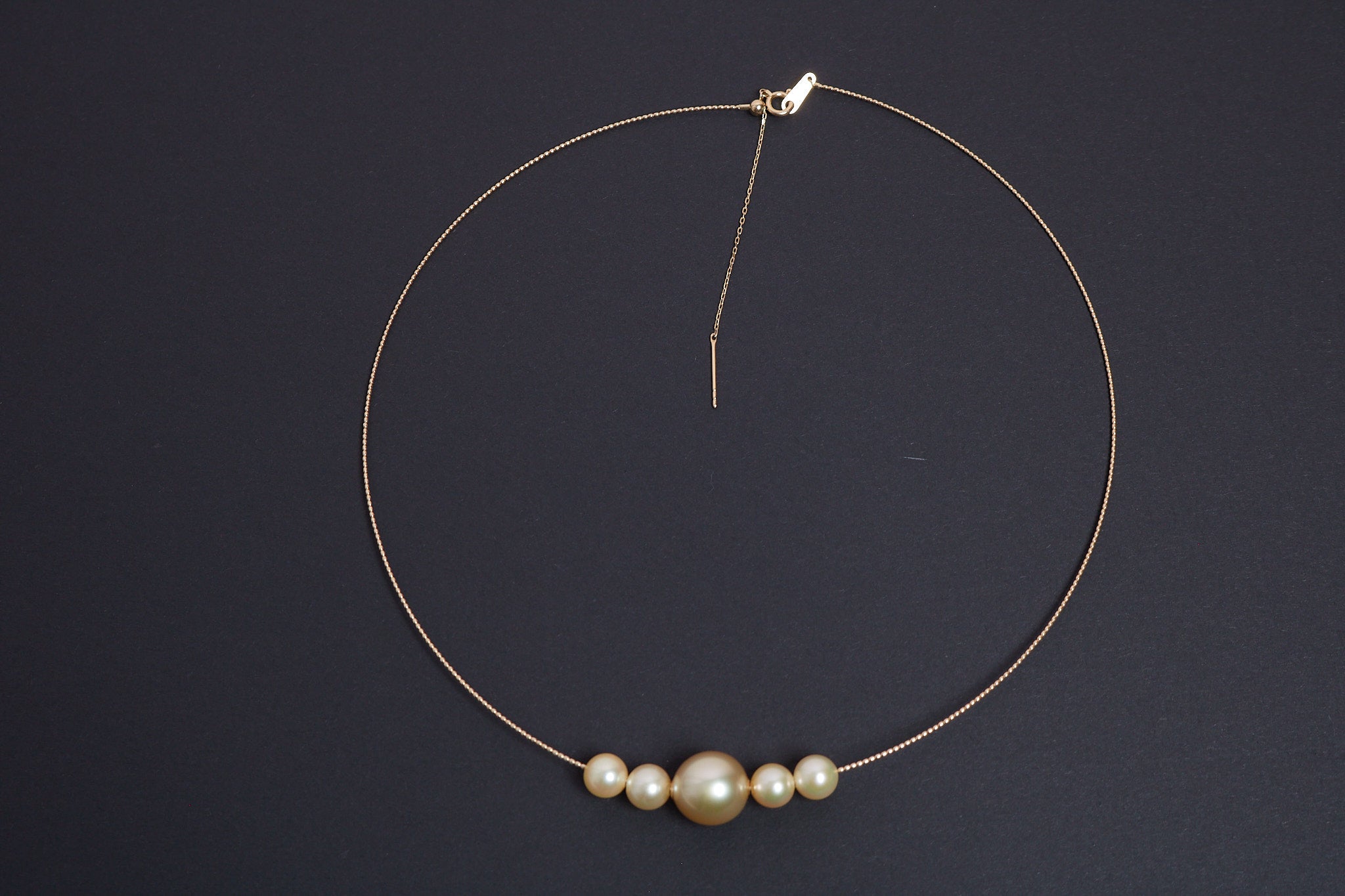 Golden South Sea & Akoya Pearl Necklace in 18K Yellow Gold