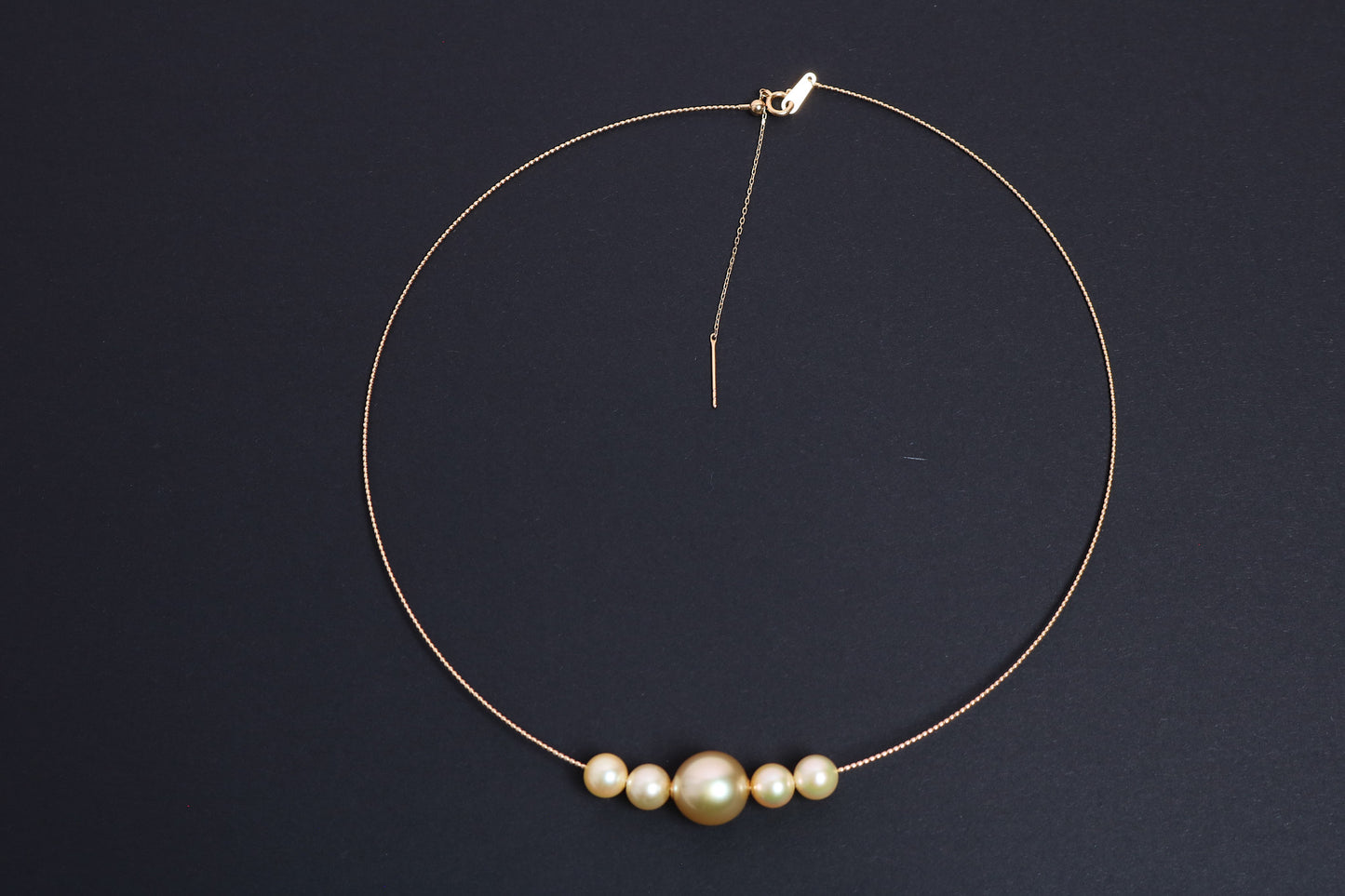 Golden South Sea Pearl and Golden Japanese Akoya Pearl Necklace