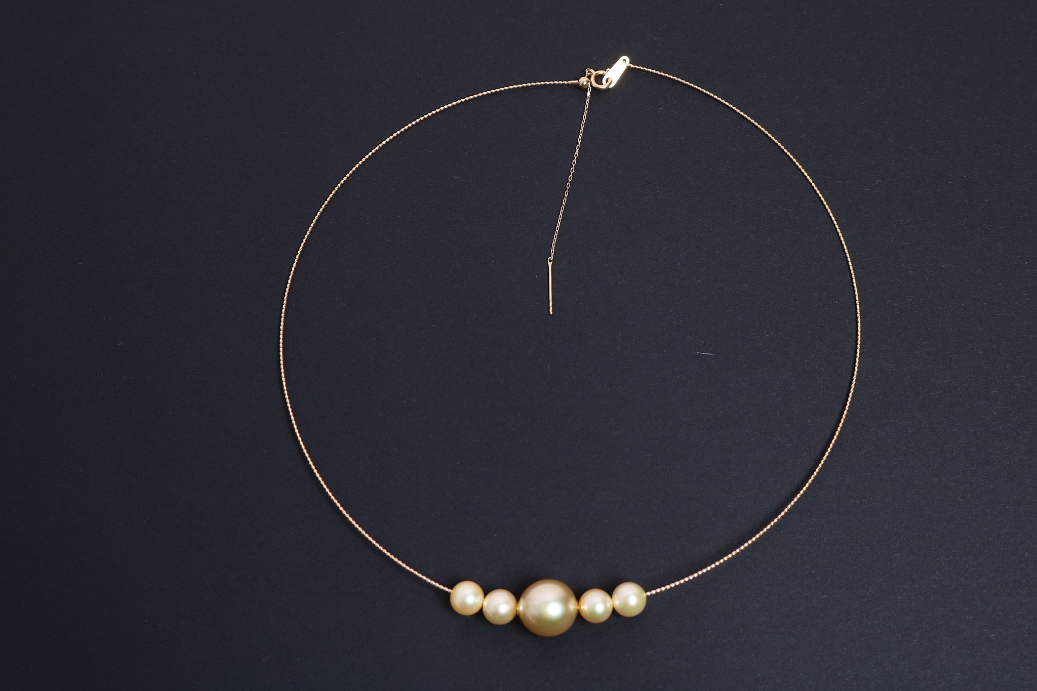 Golden South Sea & Akoya Pearl Necklace in 18K Yellow Gold
