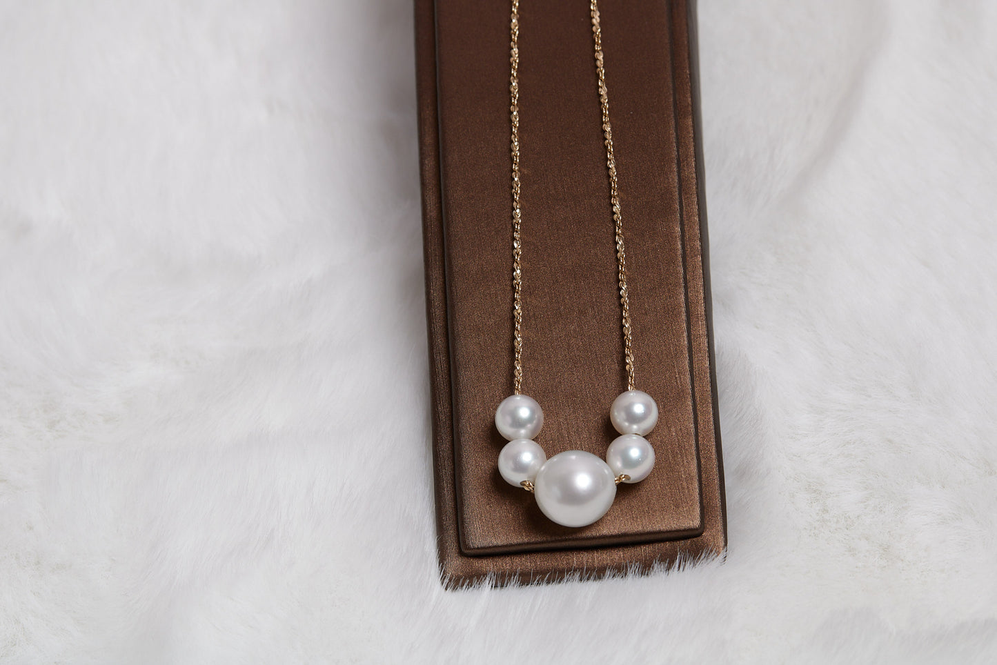 Japanese Akoya and white South Sea Pearl with 18K Gold Necklace