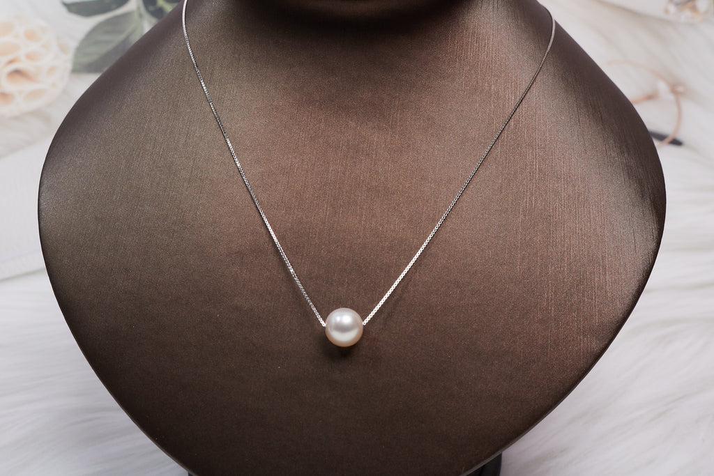 White Akoya Pearl with S925 Silver Minimalist set