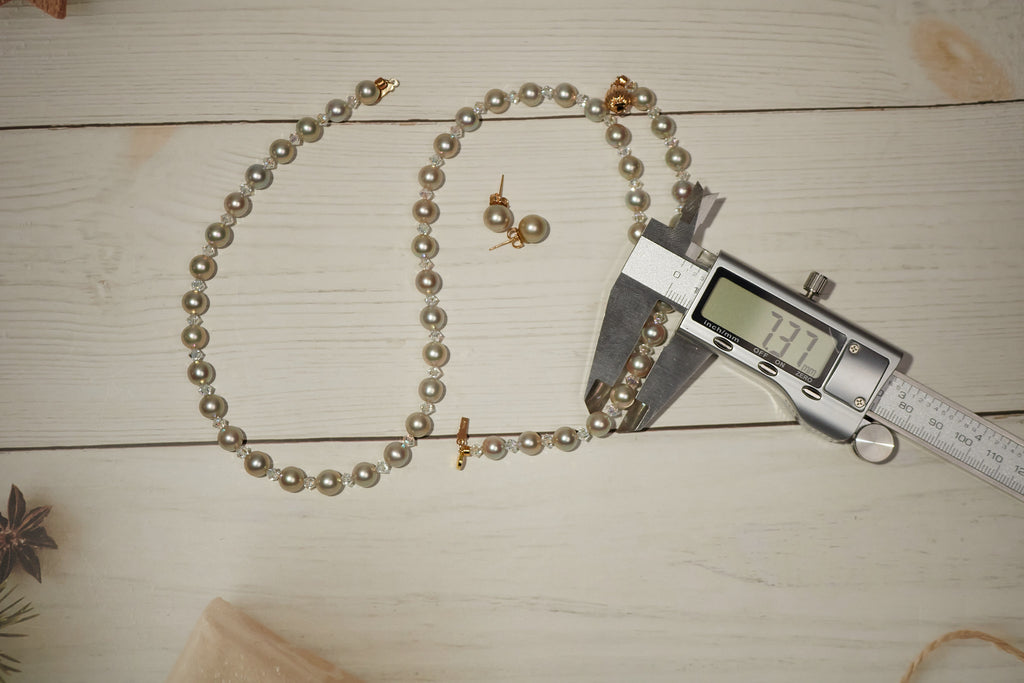 AKOYA PEARL WITH CRYSTAL BEAD SETS
