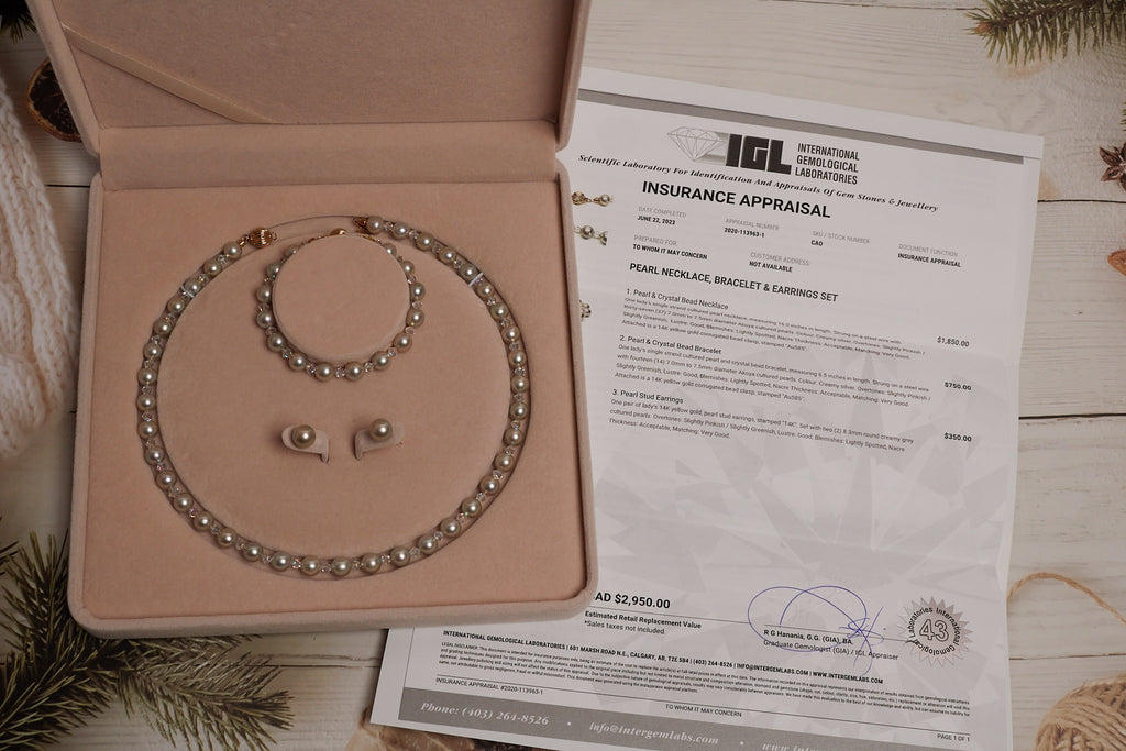 AKOYA PEARL WITH CRYSTAL BEAD SETS