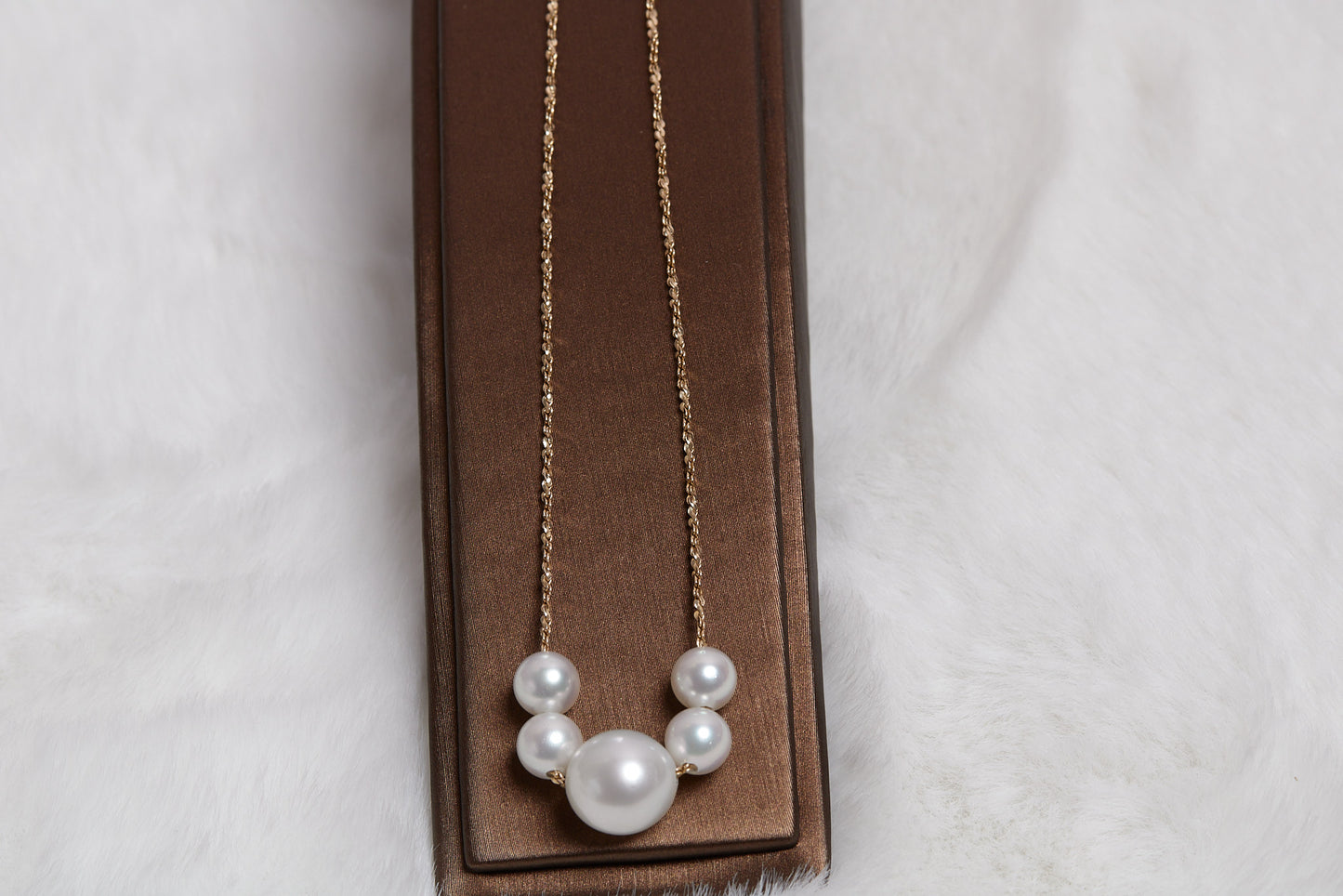 Japanese Akoya and white South Sea Pearl with 18K Gold Necklace