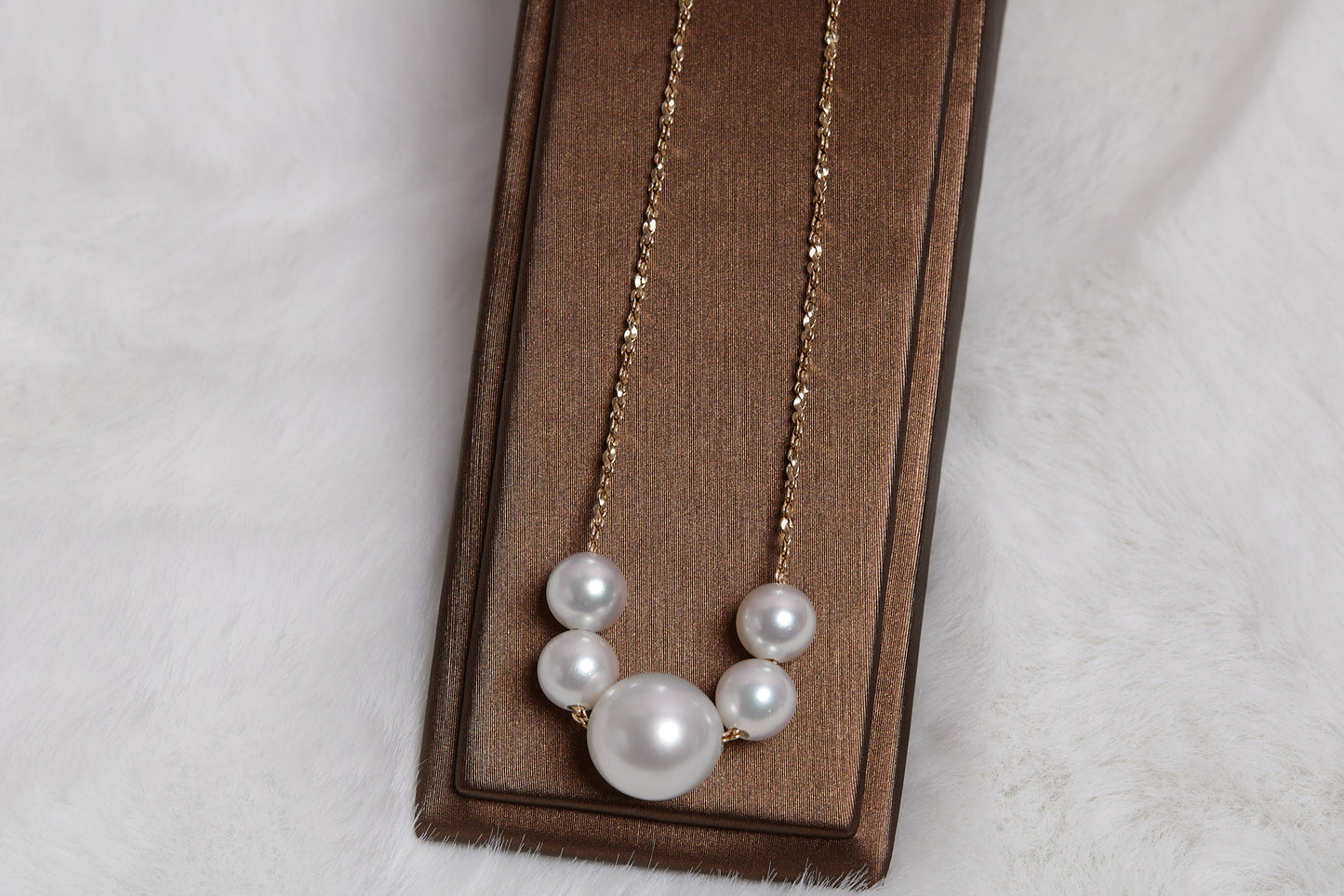 Japanese Akoya and white South Sea Pearl with 18K Gold Necklace