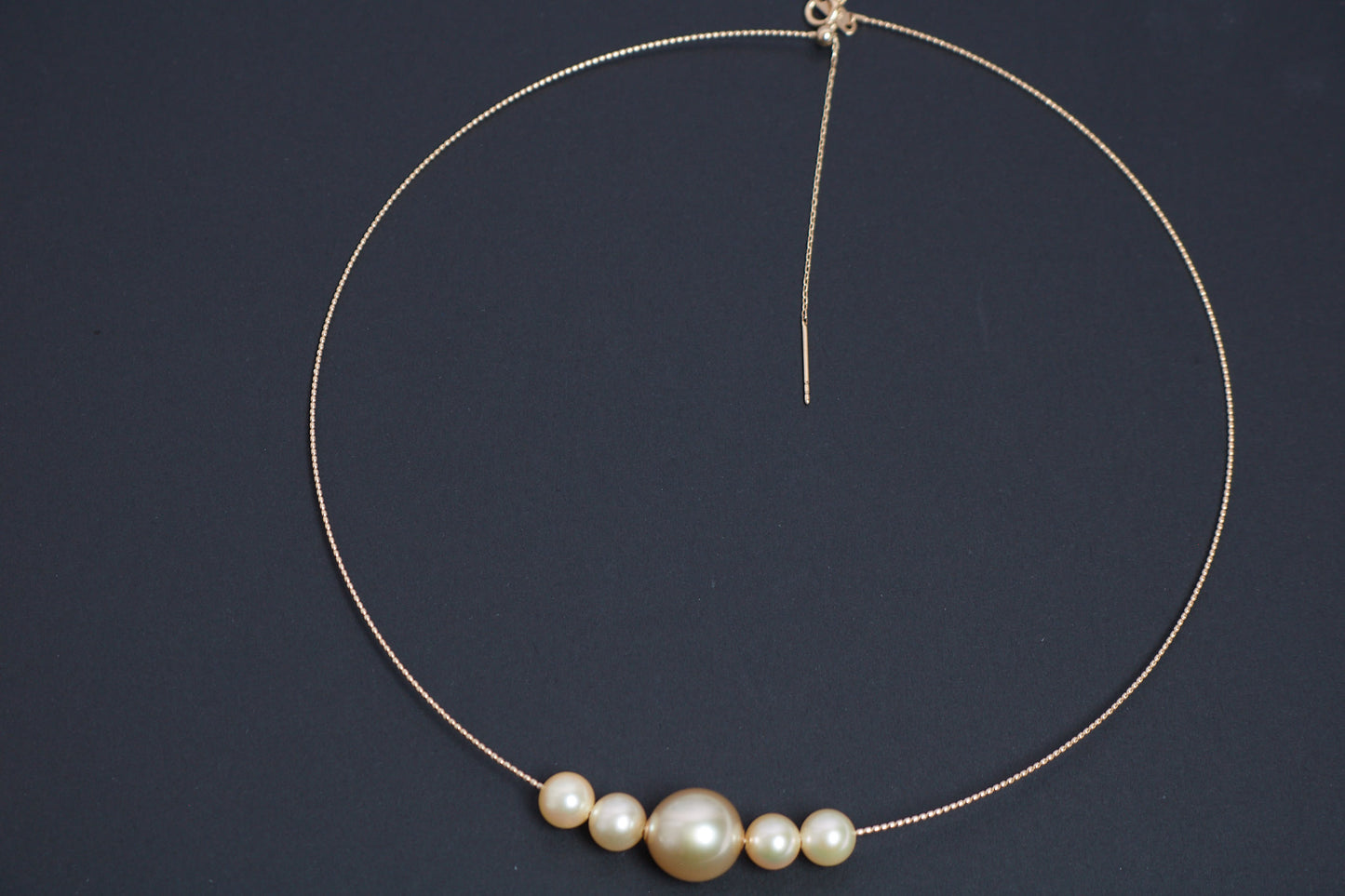 Golden South Sea Pearl and Golden Japanese Akoya Pearl Necklace