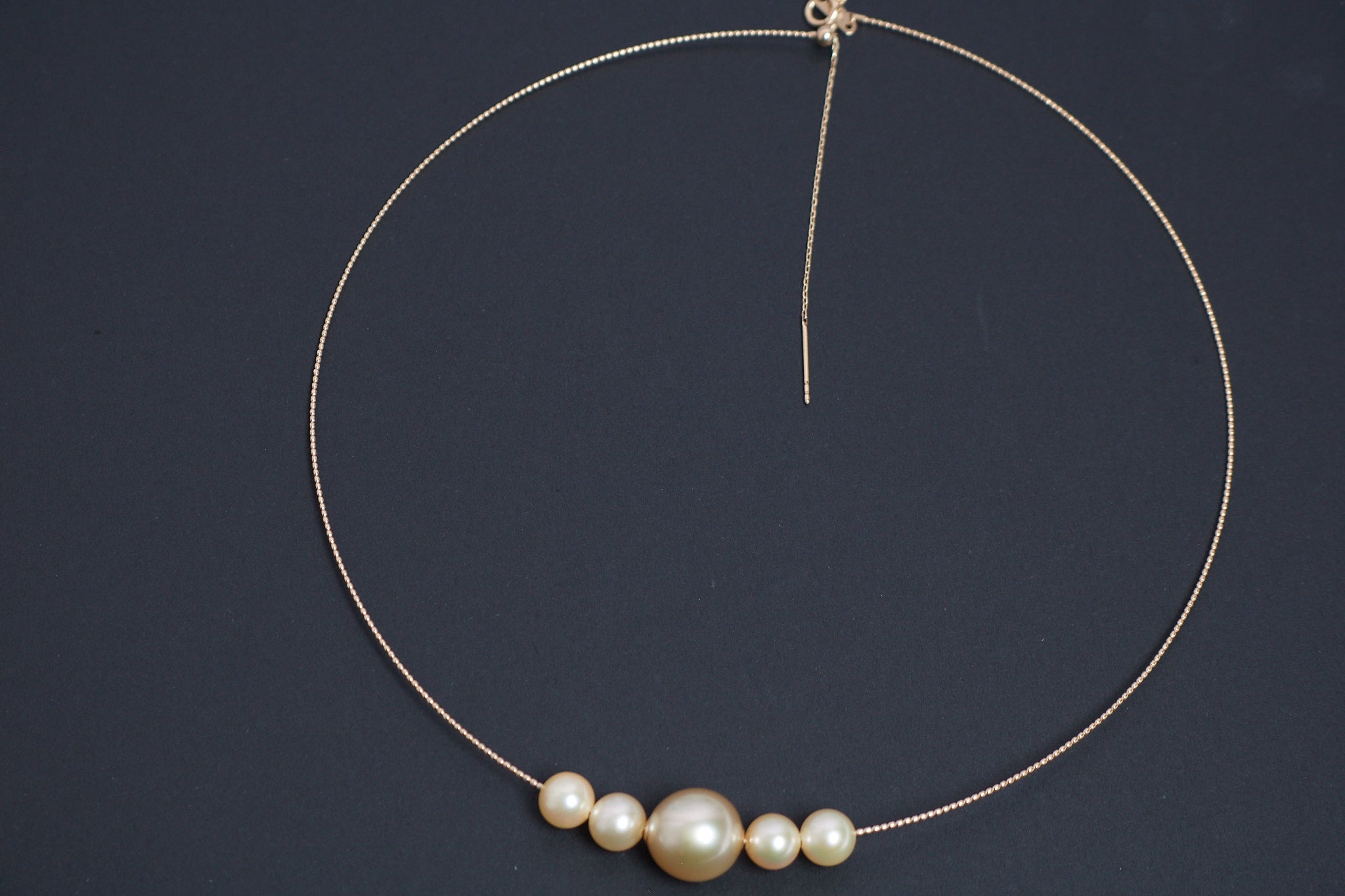 Golden South Sea & Akoya Pearl Necklace in 18K Yellow Gold