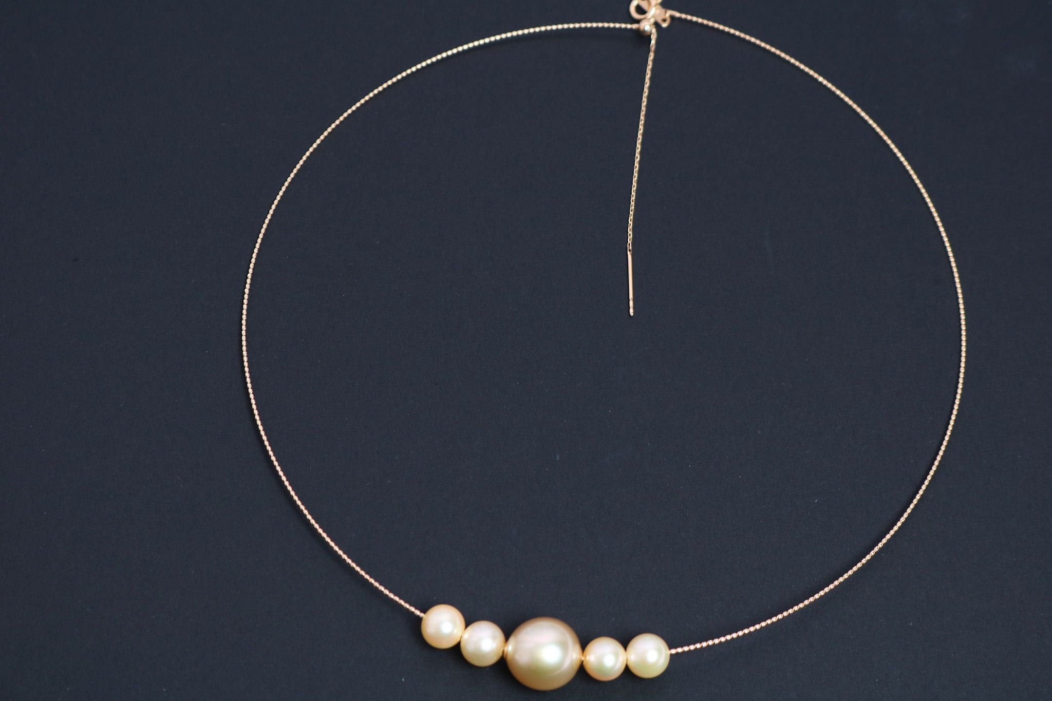 Golden South Sea & Akoya Pearl Necklace in 18K Yellow Gold