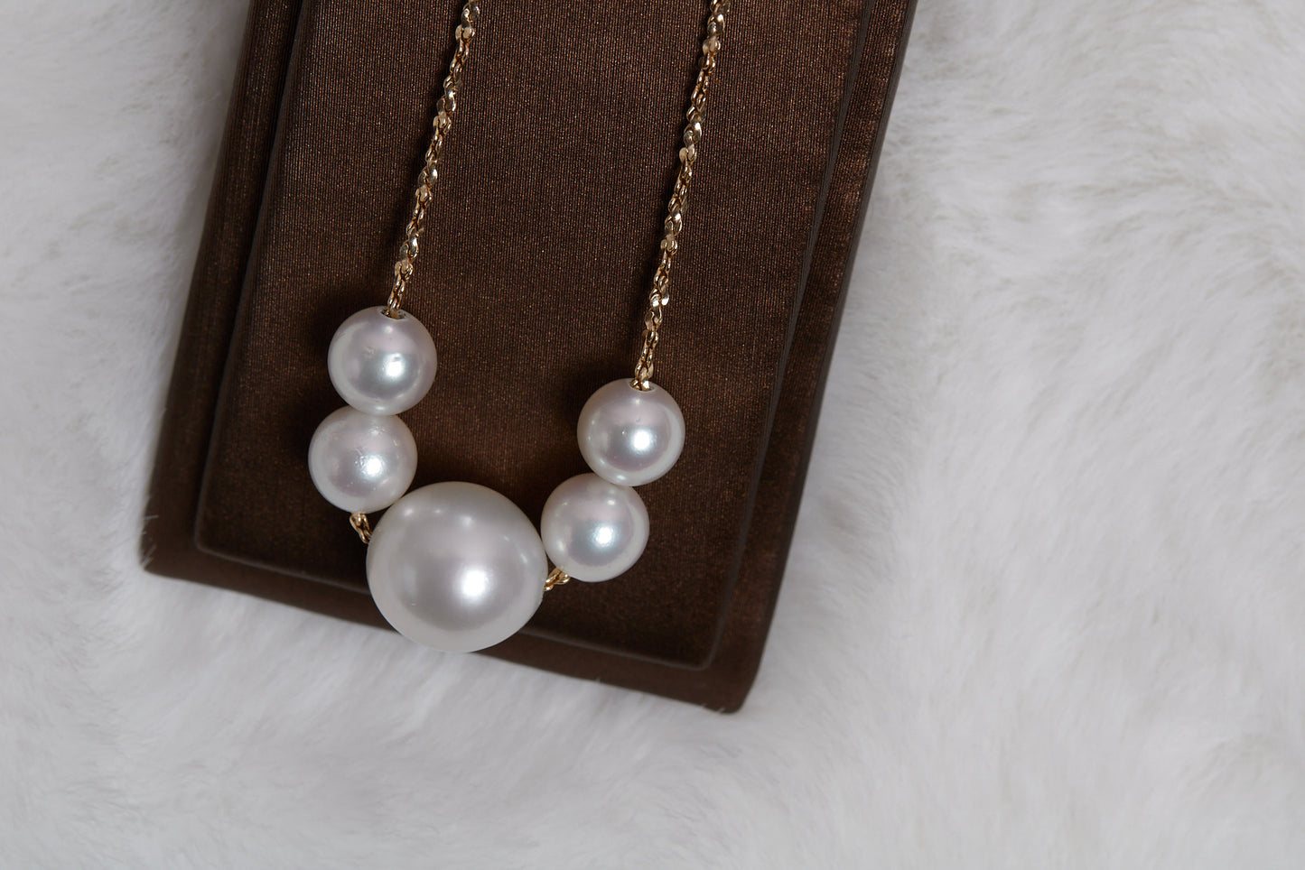 Japanese Akoya and white South Sea Pearl with 18K Gold Necklace