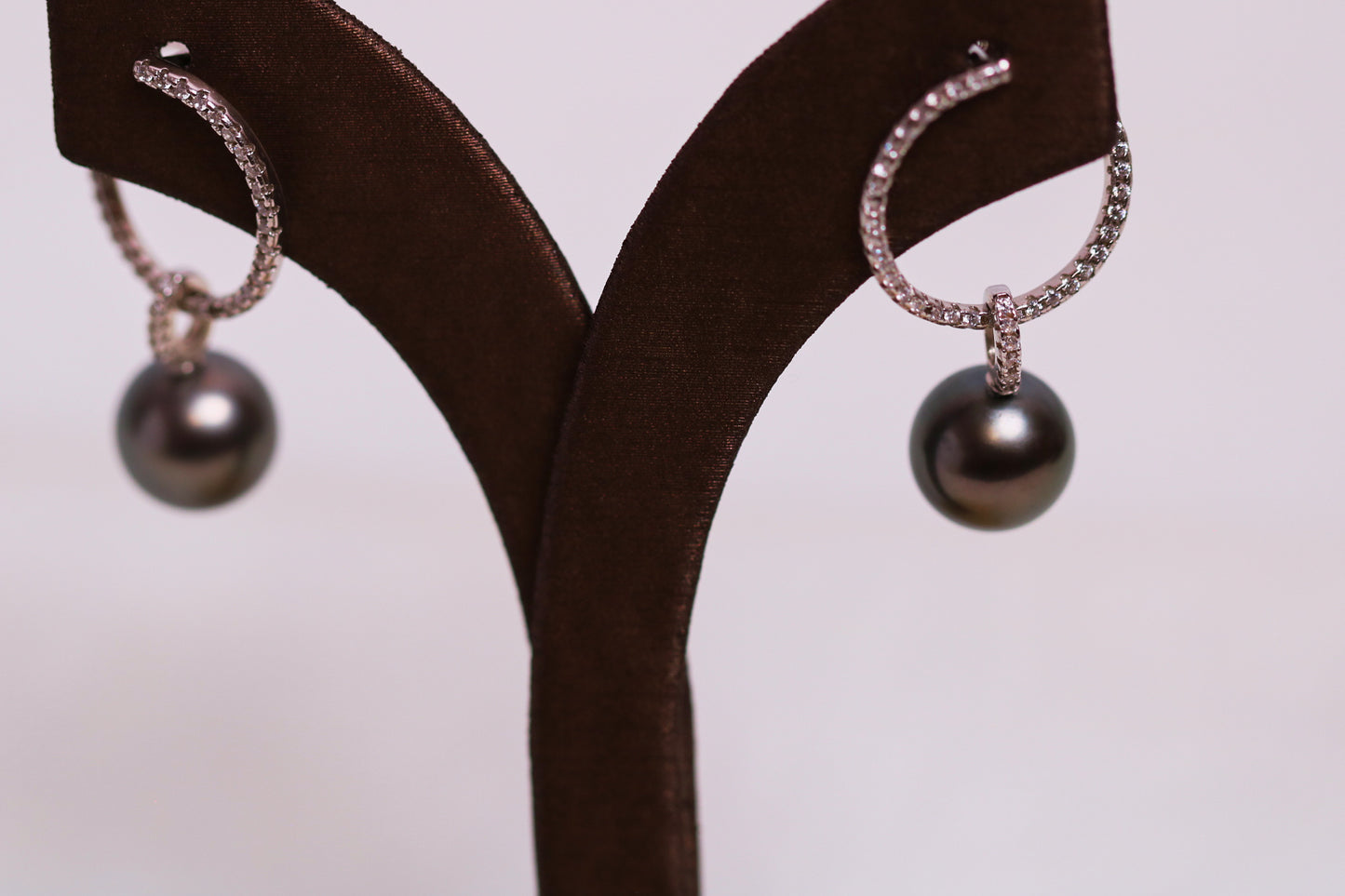 Tahitian Pearls 925 Silver Tahitian Pearls Earrings, Black Pearl, Seawater Pearls, Gift for Her, Gift Idea, Anniversary Gift