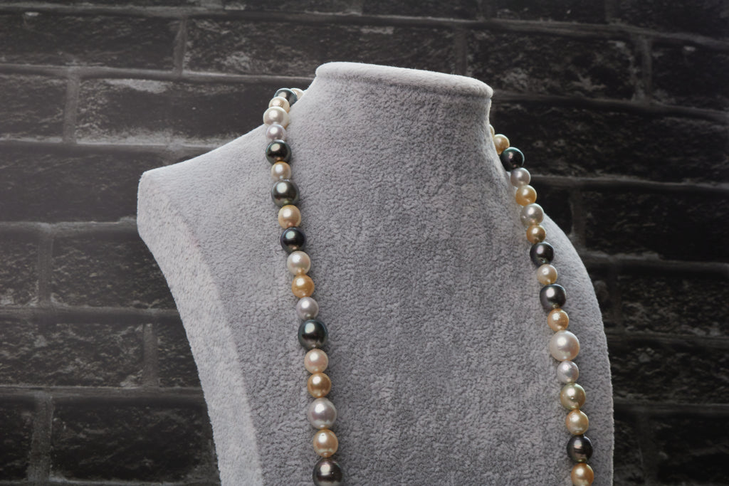 Multicolor SALTWATER PEARL - LONG NECKLACE