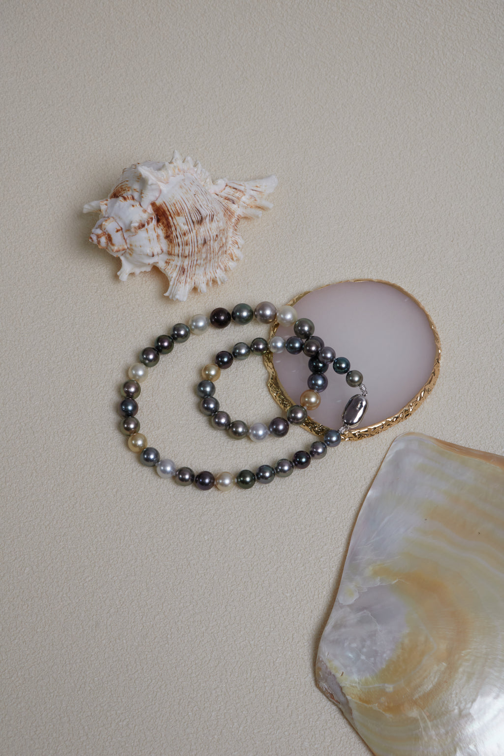 Multicolor Salt Water Pearl Necklace