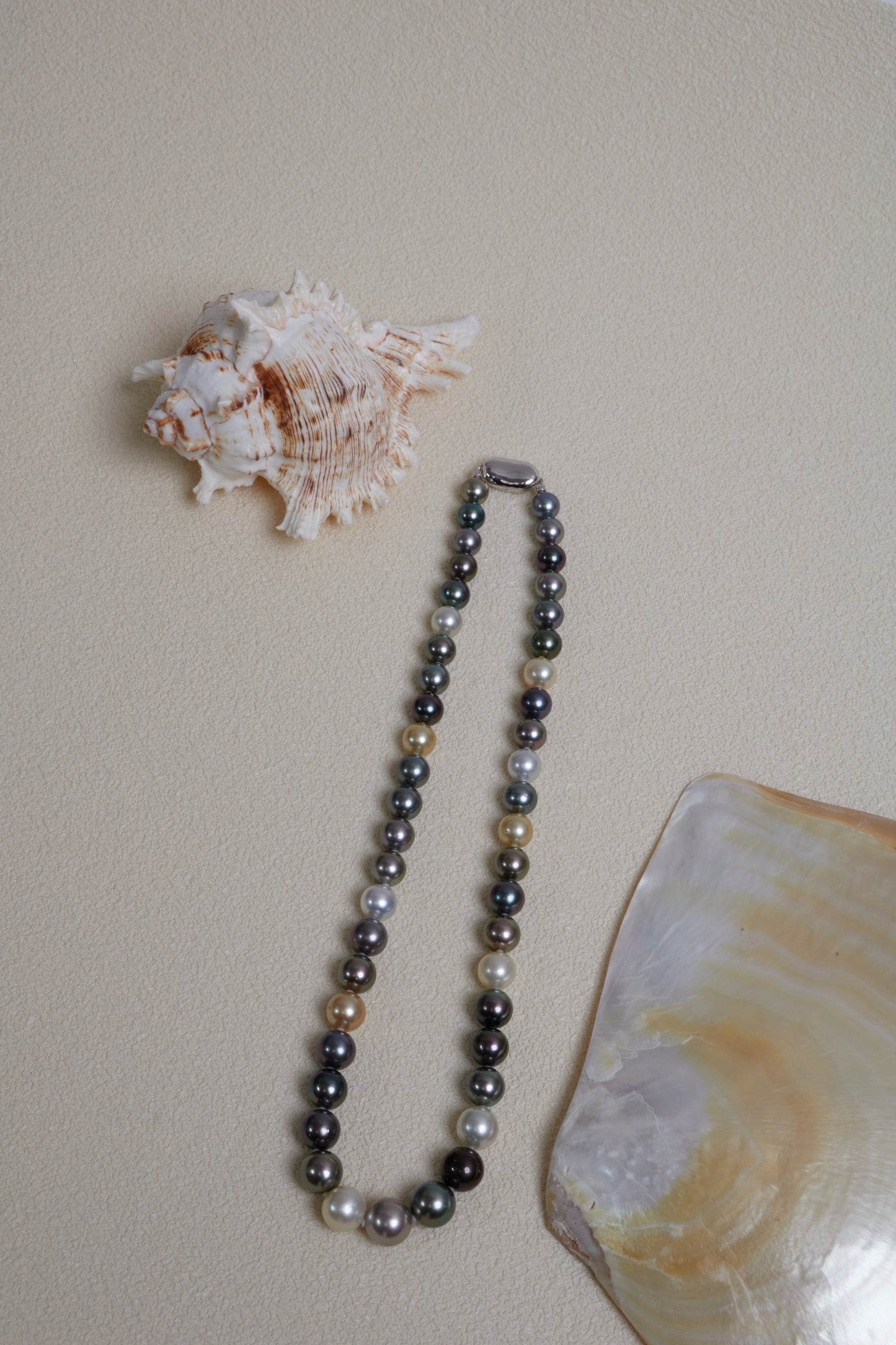 Multicolor Salt Water Pearl Necklace