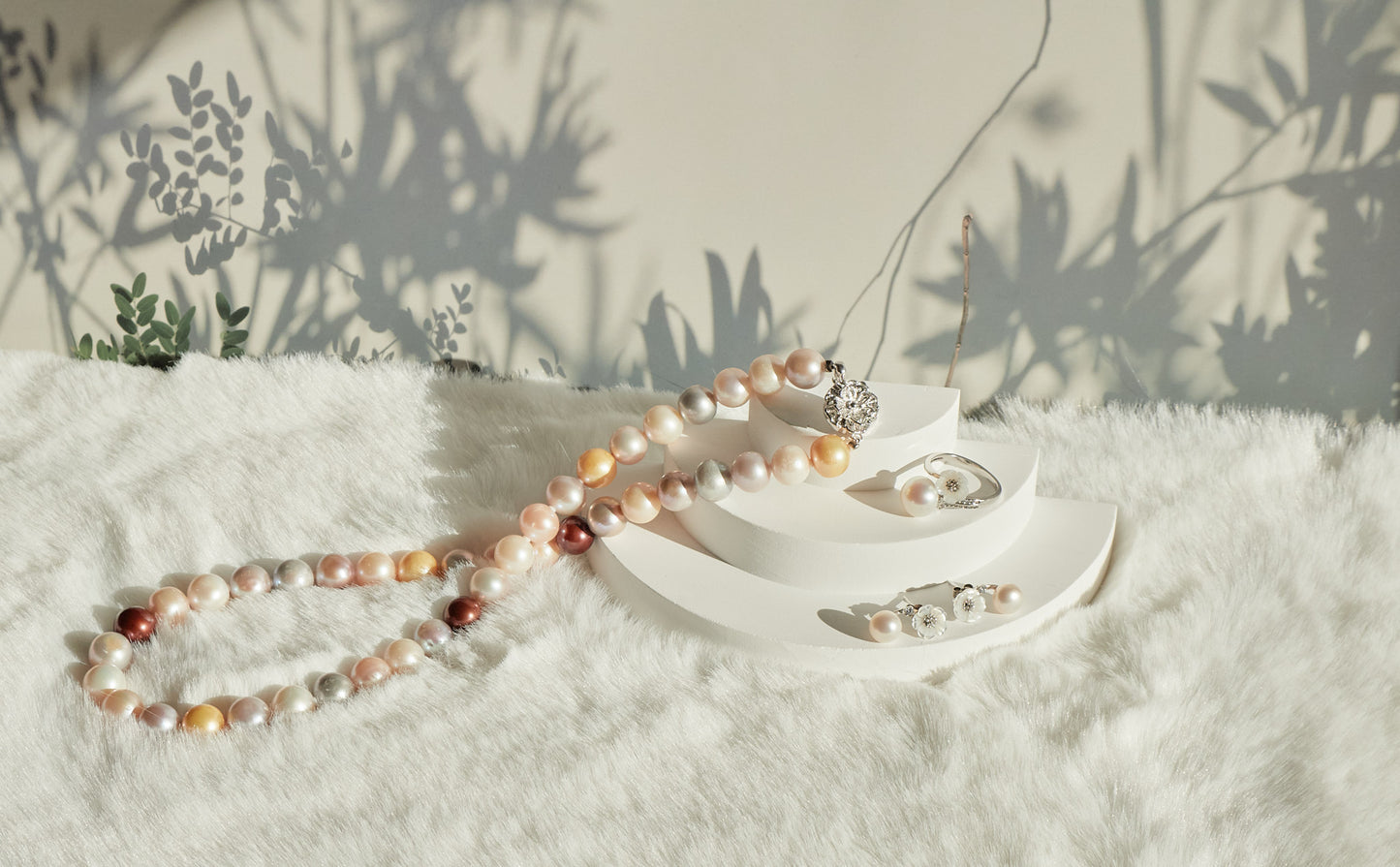 Real MIX-COLOR Freshwater Pearl Jewelry sets
